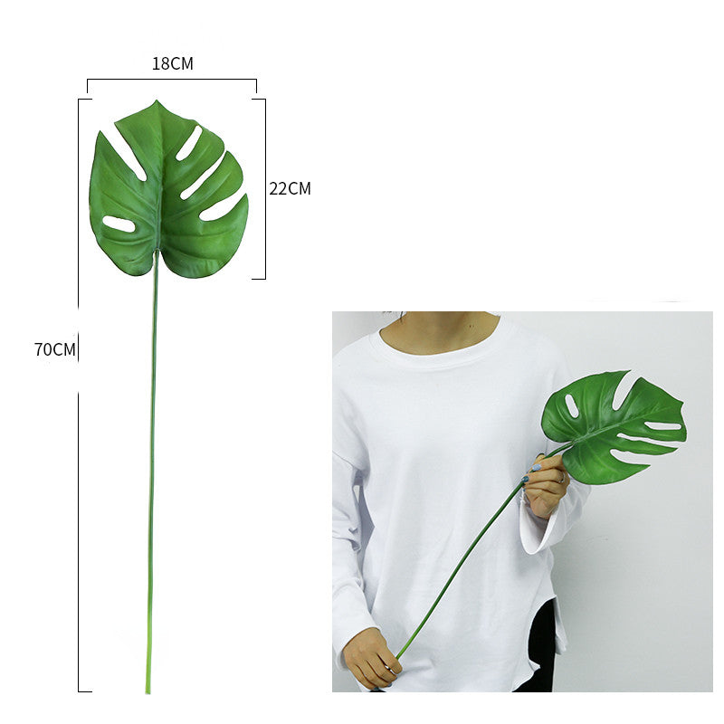 Hoja Monstera Decorativa – Planta Tropical Minimalista