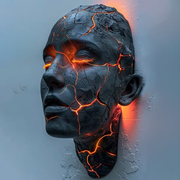 Broken Soul – Lámpara de Pared Escultórica